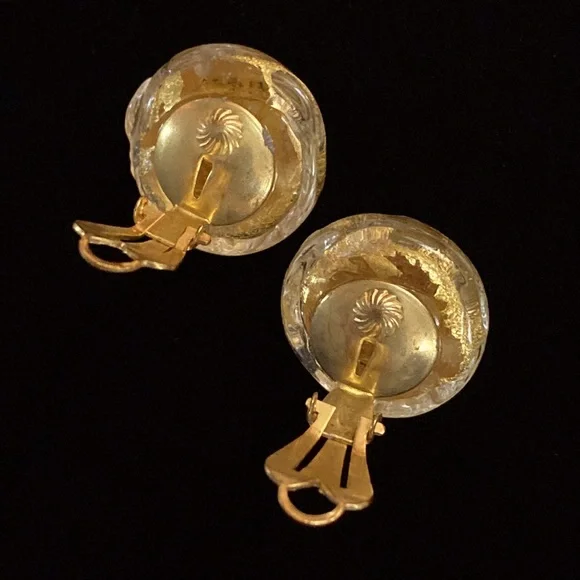 Vintage Glass Earrings - Picture 5 of 5